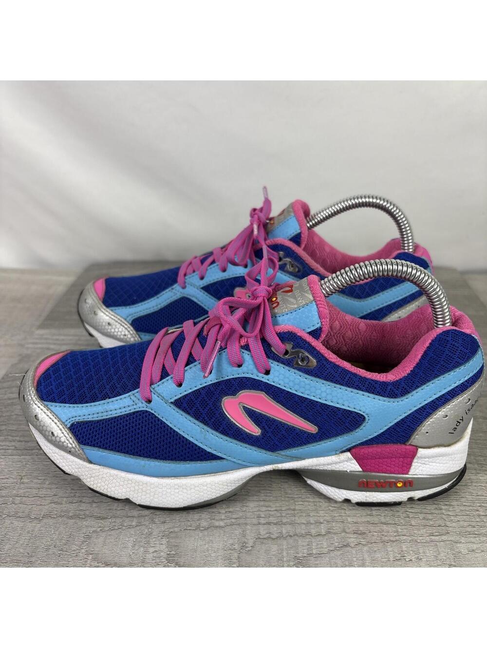 Newton Lady Isaac S Blue Pink Running Shoes Athletic Sneakers Women's Size 8